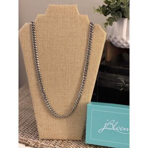 NIB - jBloom Link Necklace Stainless, Retail $67, 3oz Weight, 27-30" Adjustable